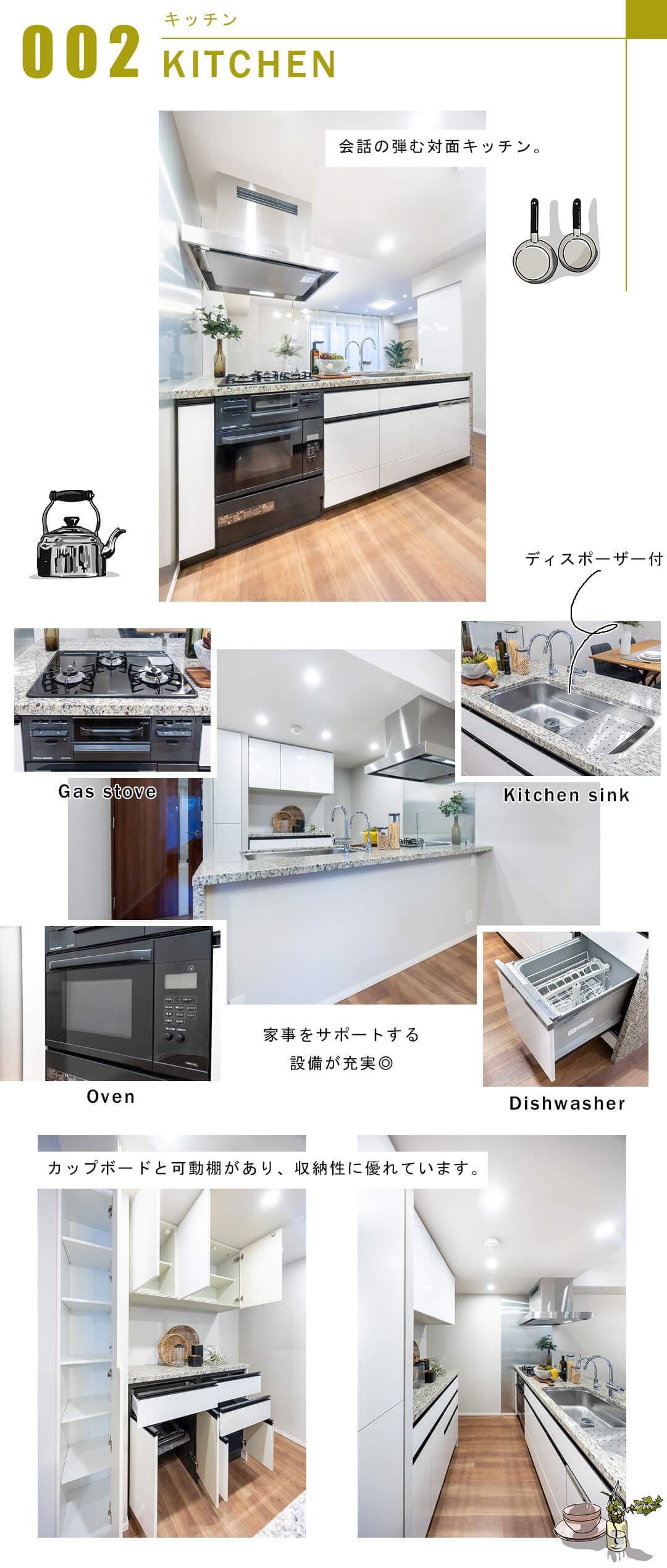 パークホームズ駒沢ザレジデンスのキッチン