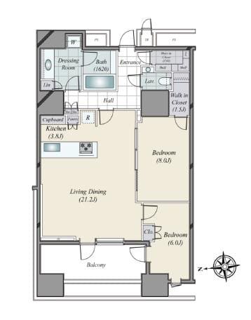 三田ガーデンヒルズ EAST HILL　都心と緑を纏う、三田一丁目の新たな象徴 間取図
