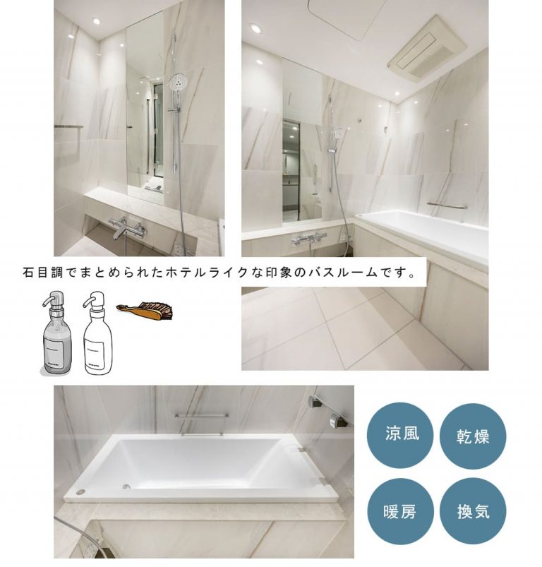 三田ガーデンヒルズEAST HILLの浴室