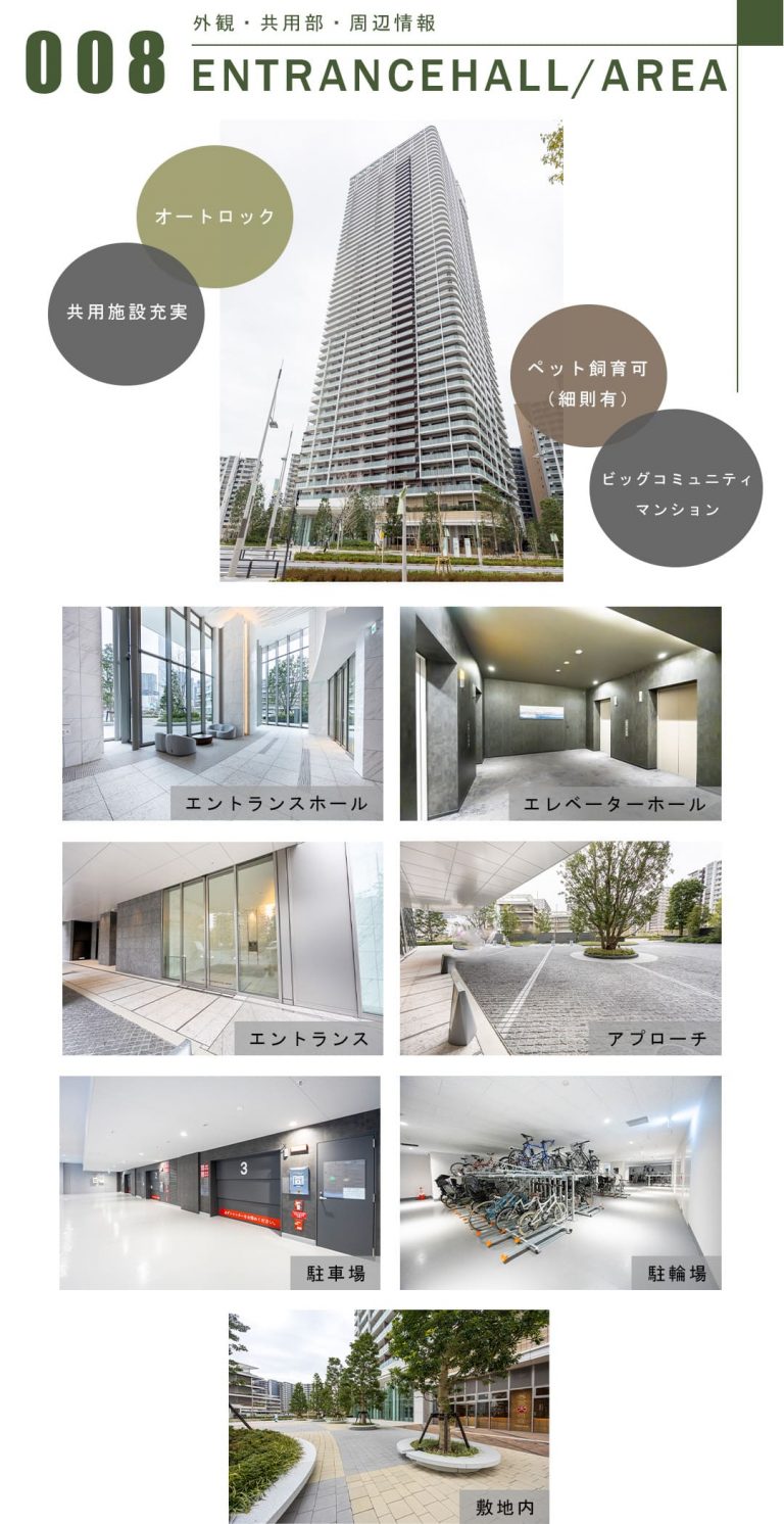 008外観,共用部,周辺情報,ENTRANCEHALL,AREA