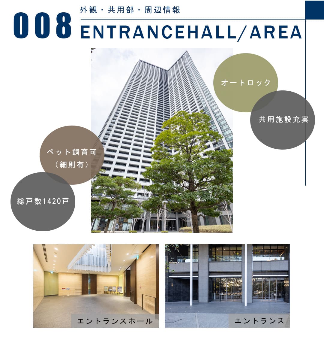 008外観,共用部,周辺情報,ENTRANCEHALL,AREA