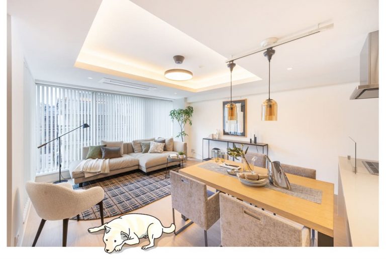 プレミスト赤坂檜町公園のリビングダイニング