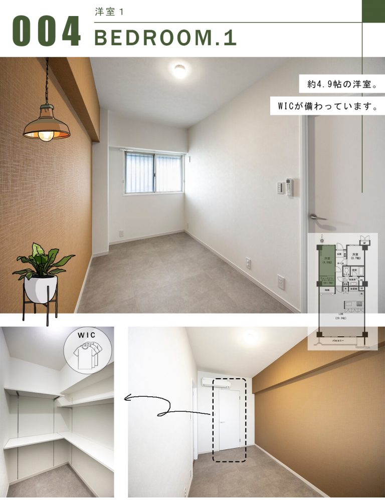 第二白金ハウスの洋室