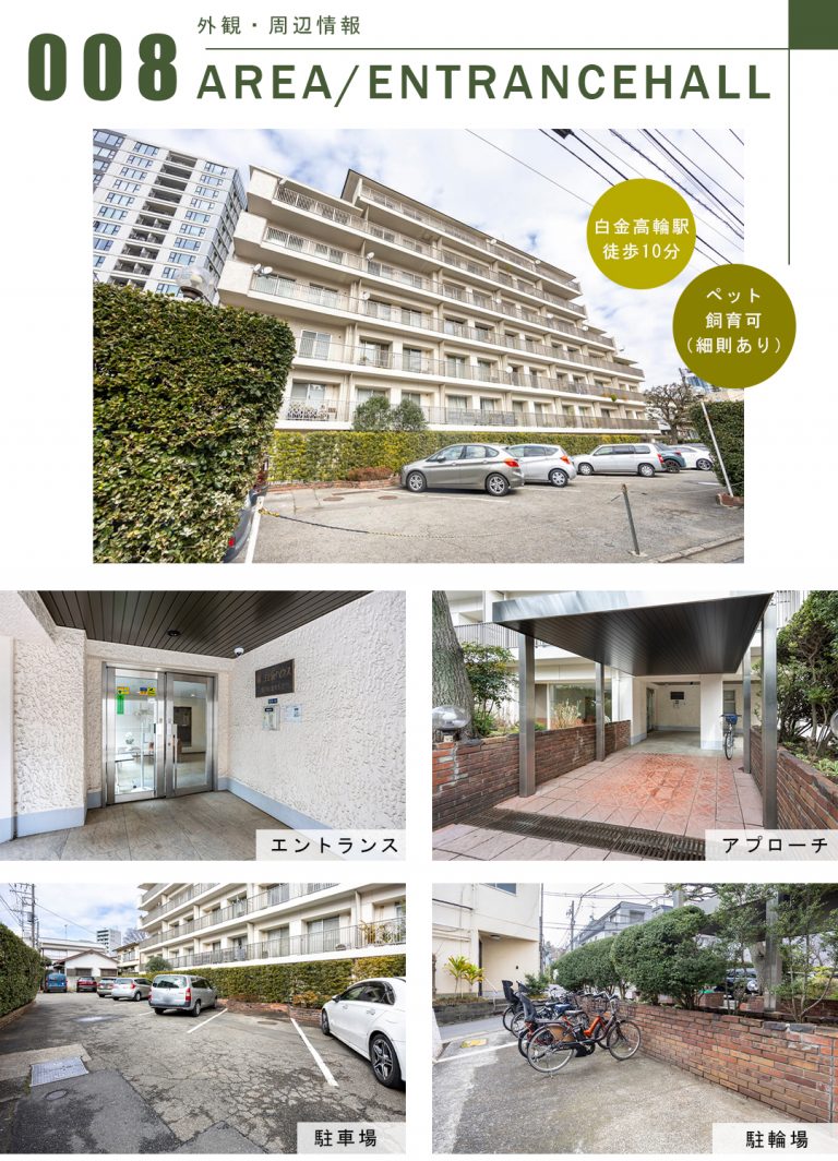 第二白金ハウスの外観・周辺情報