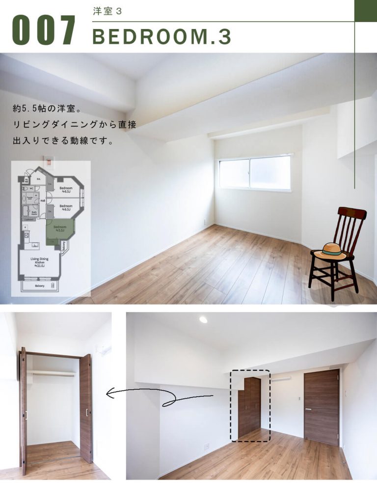 藤和白金台コープの洋室3