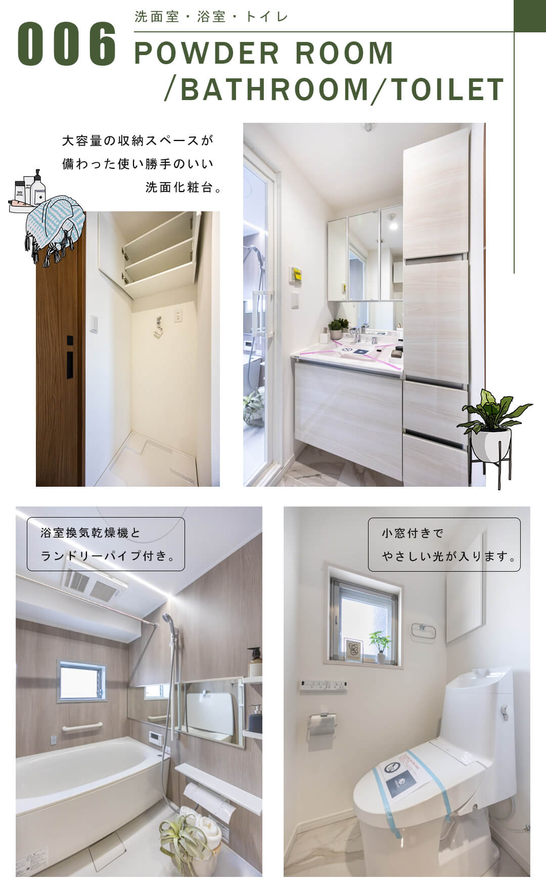 サージュ赤坂の洗面室・浴室・トイレ