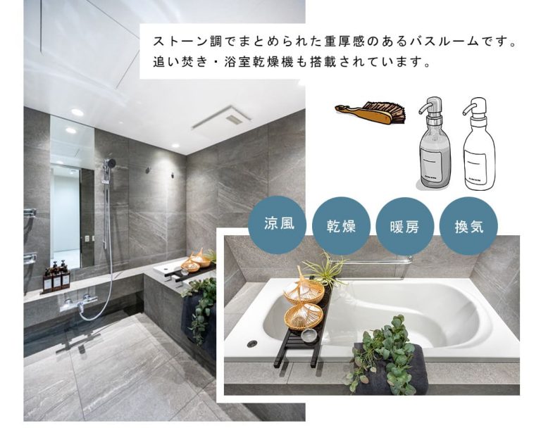 三番町パークテラス桜苑の浴室