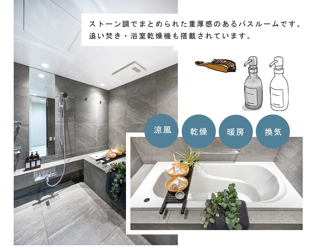 三番町パークテラス桜苑の浴室