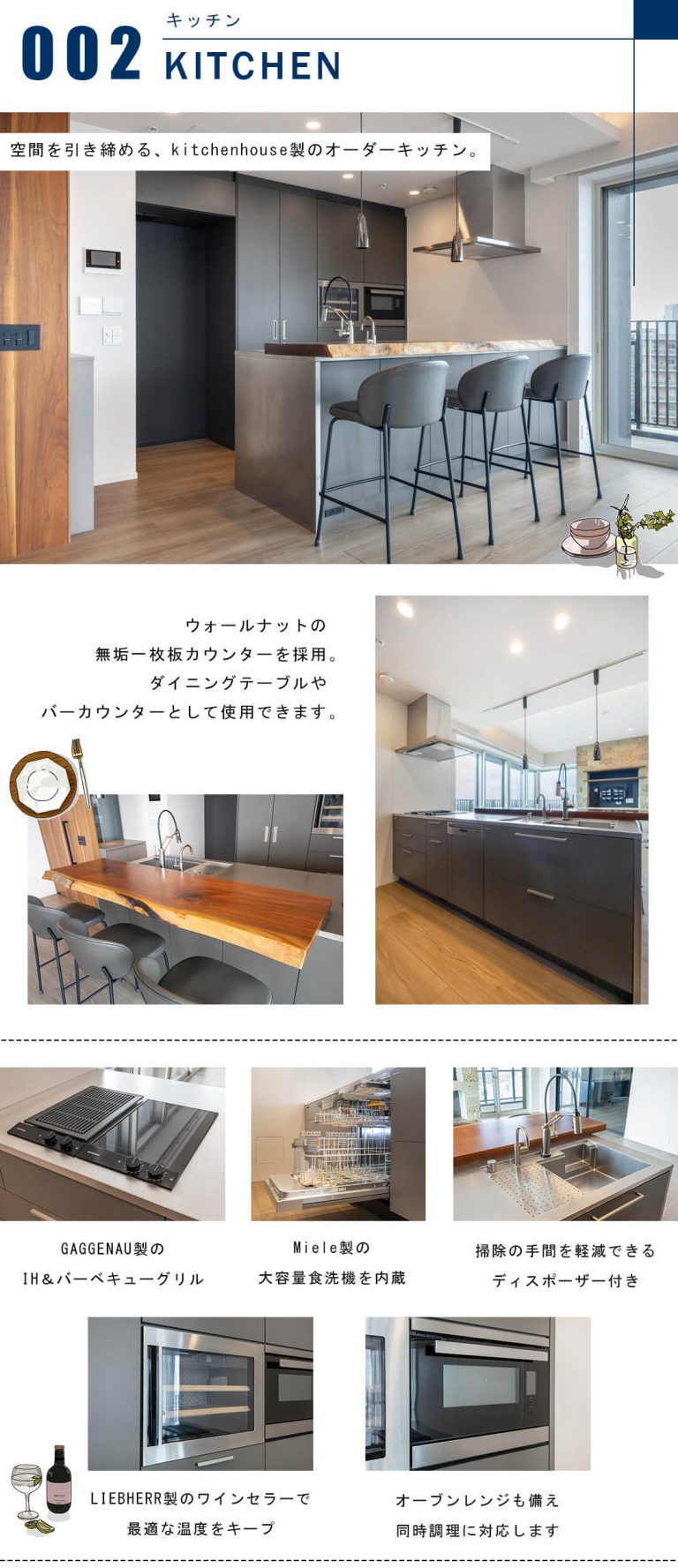 プラウドタワー目黒MARCのキッチン