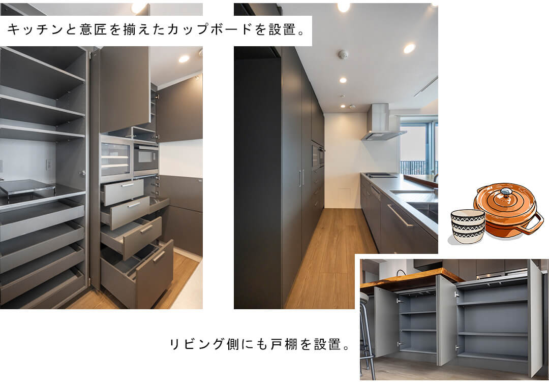 プラウドタワー目黒MARCのキッチン