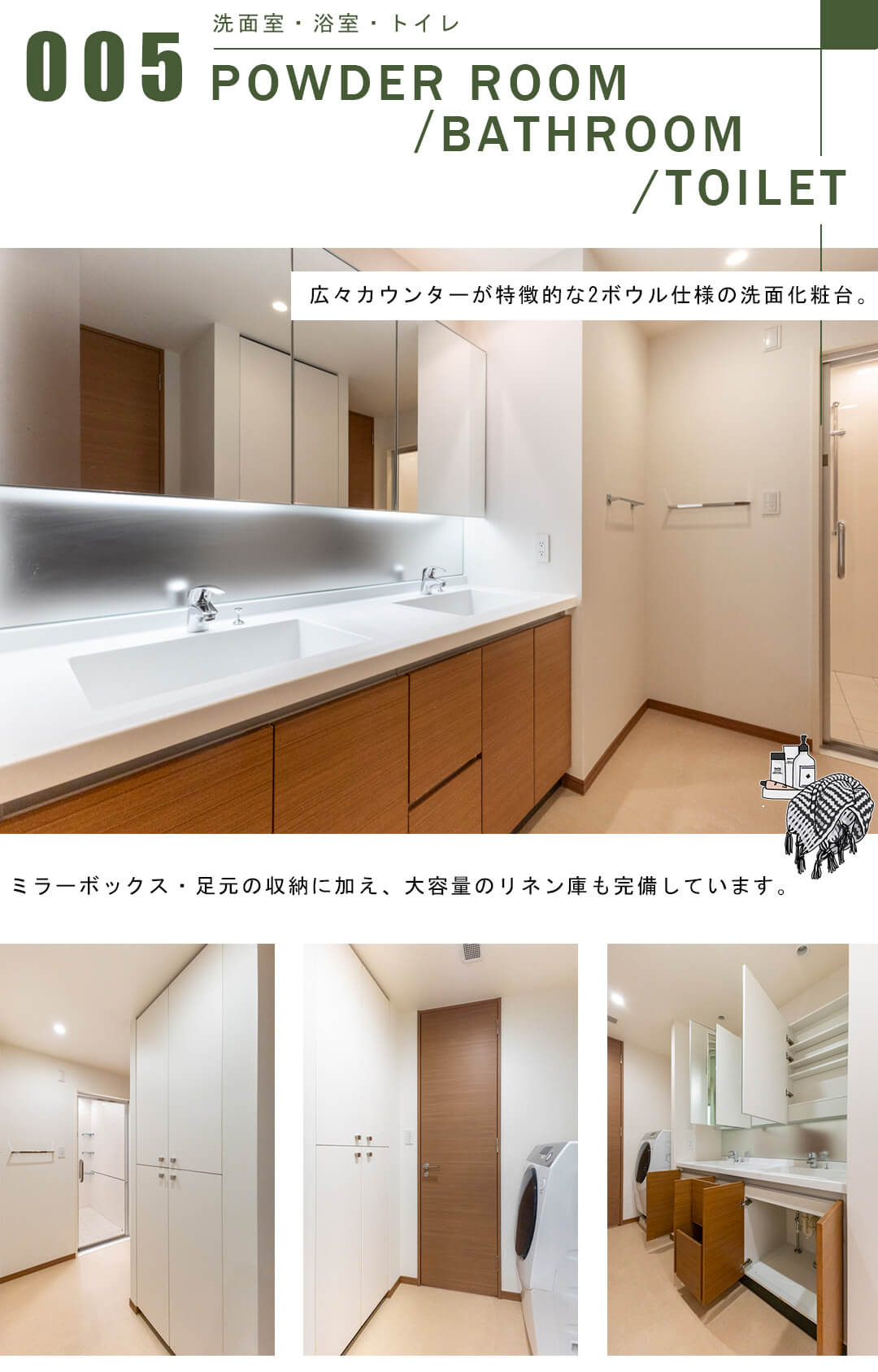 サイオン桜坂の洗面室