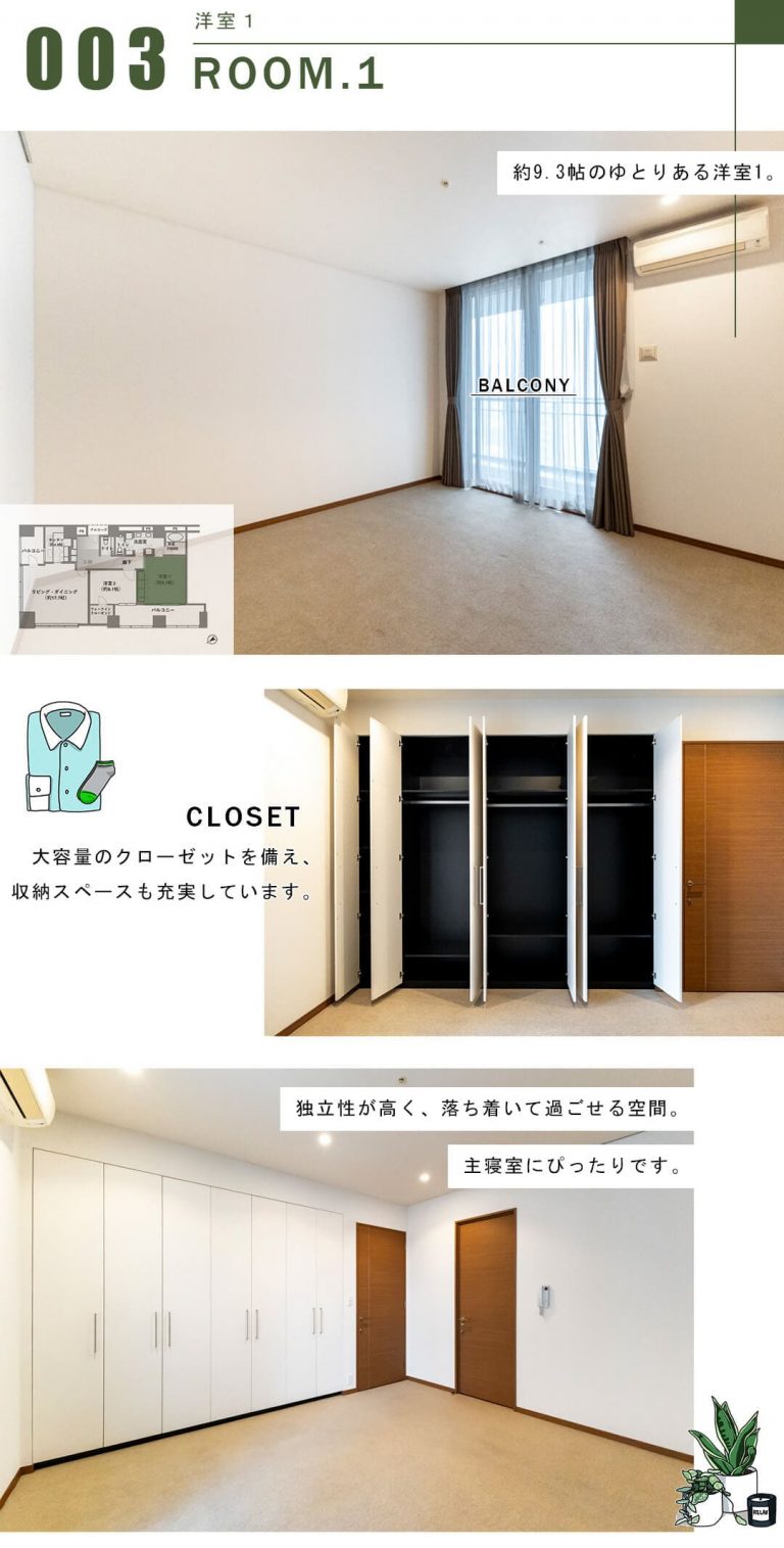 サイオン桜坂の洋室