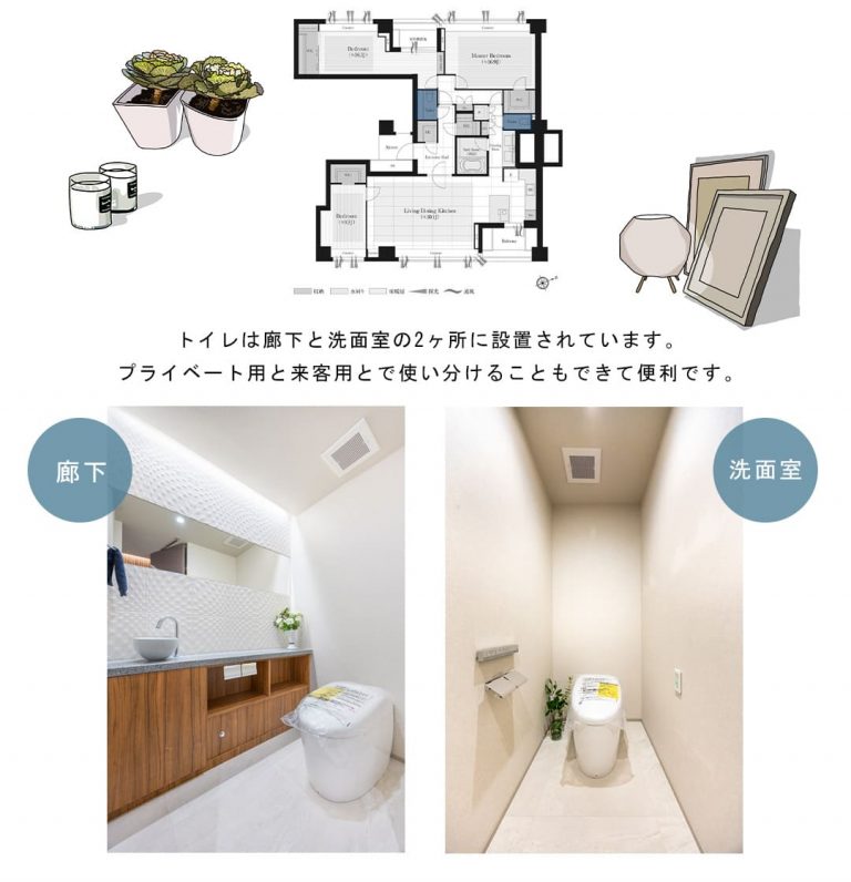 ザ・ハウス南麻布のトイレ