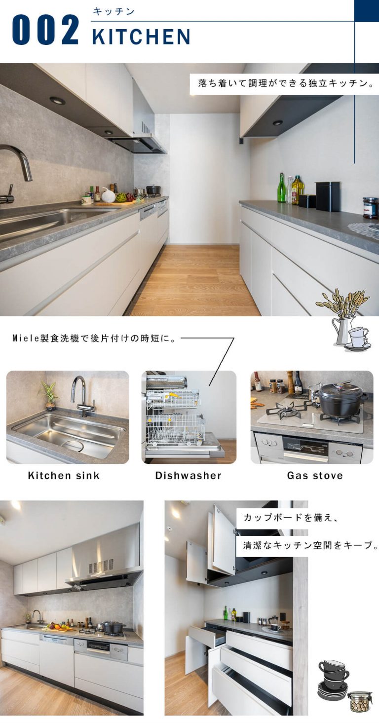 TOKYO SEA SOUTH ブランファーレのキッチン