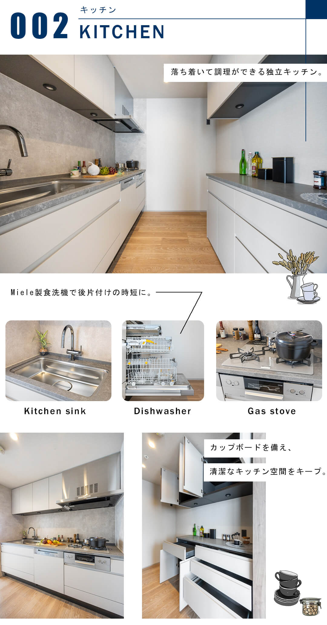 TOKYO SEA SOUTH ブランファーレのキッチン