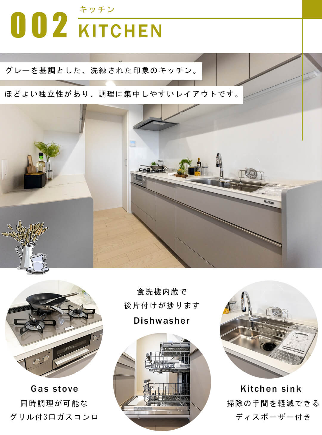 渋谷アインスのキッチン