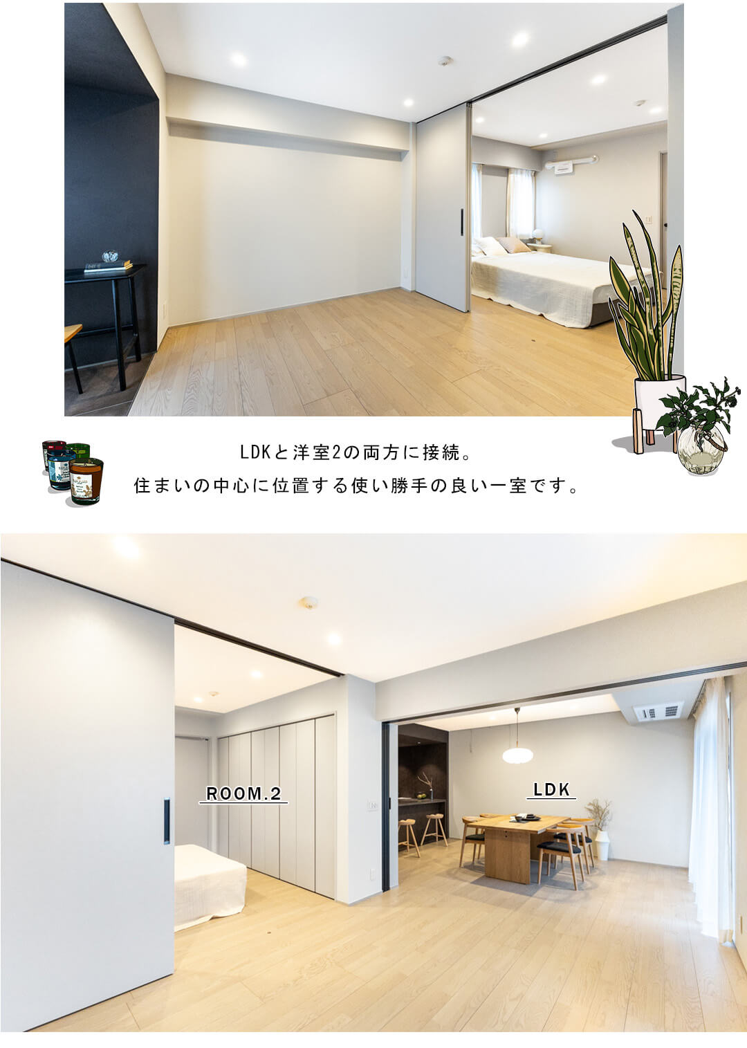 ジェイパーク渋谷東の洋室