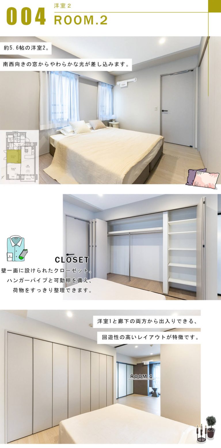 ジェイパーク渋谷東の洋室