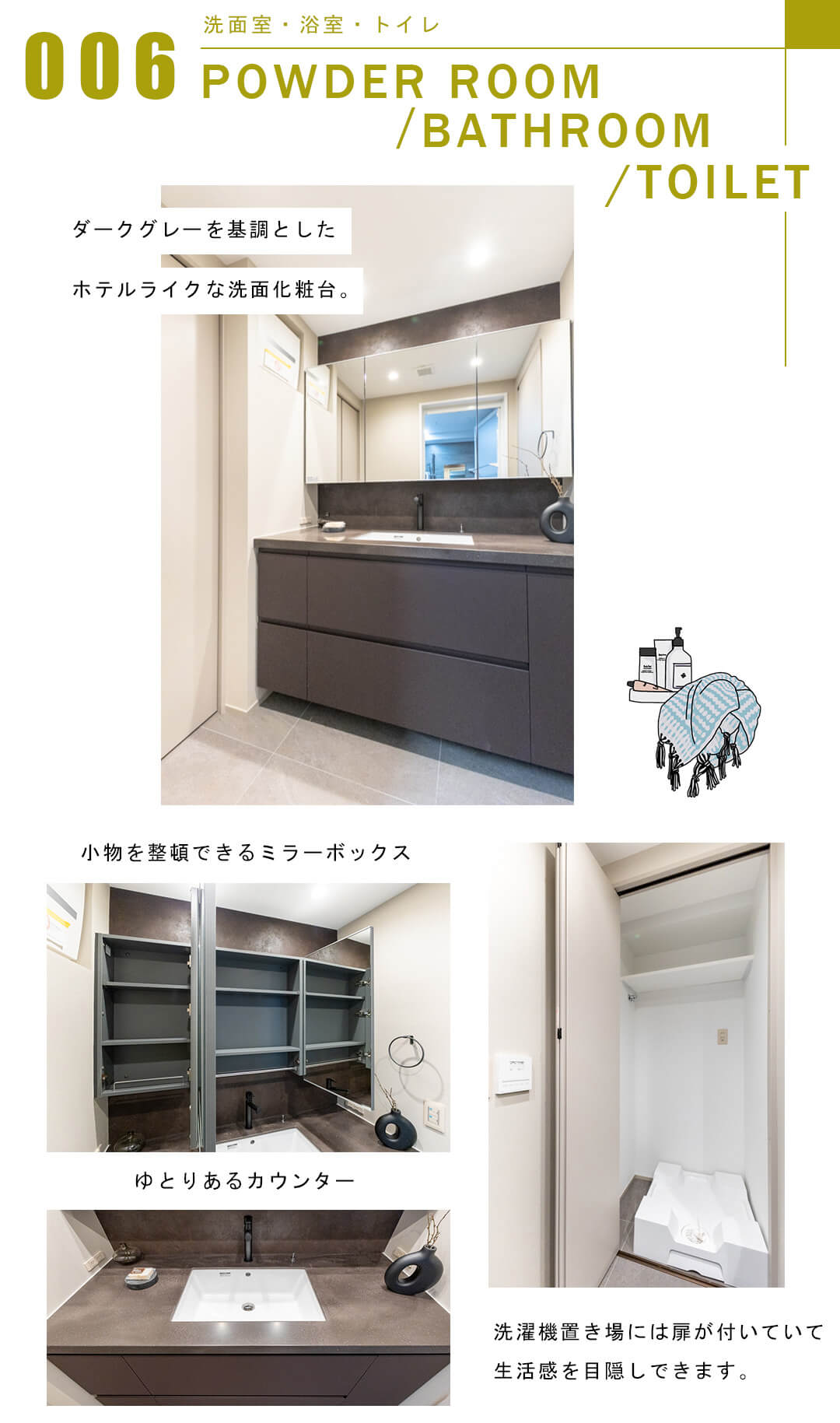 ジェイパーク渋谷東の洗面室