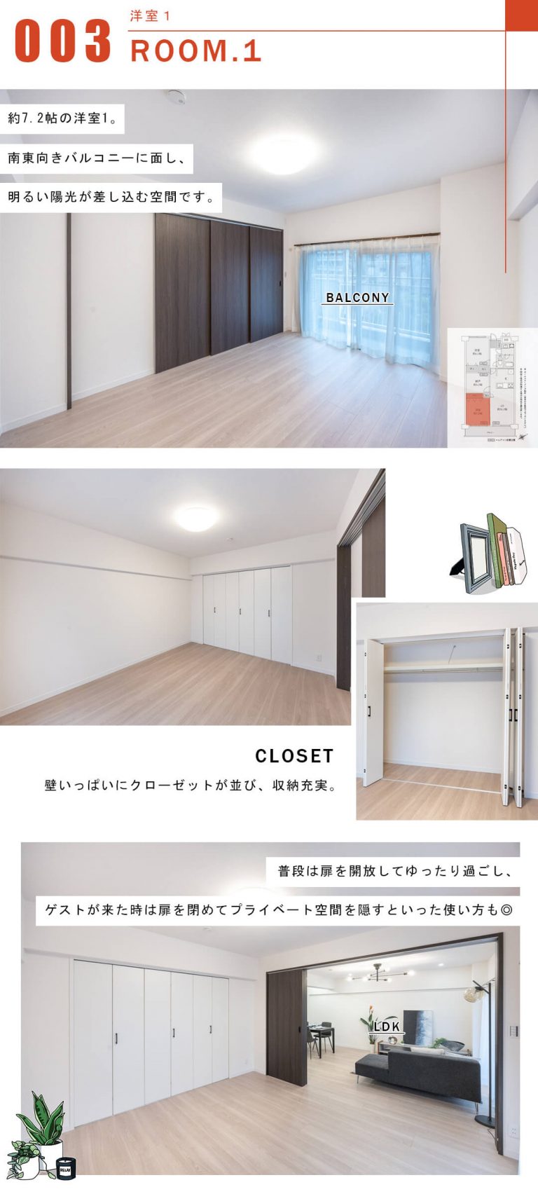 三田ナショナルコートの洋室