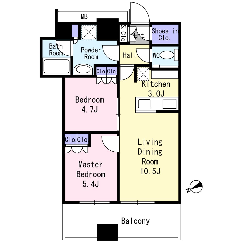 WORLD TOWER RESIDENCE（ワールドタワーレジデンス）　東京タワーの輝きに包まれる、21階の特別な一邸 間取図