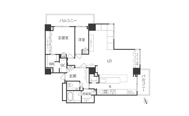 代官山アドレスザ・タワー　東京タワービュー、120㎡の上質空間 間取り図