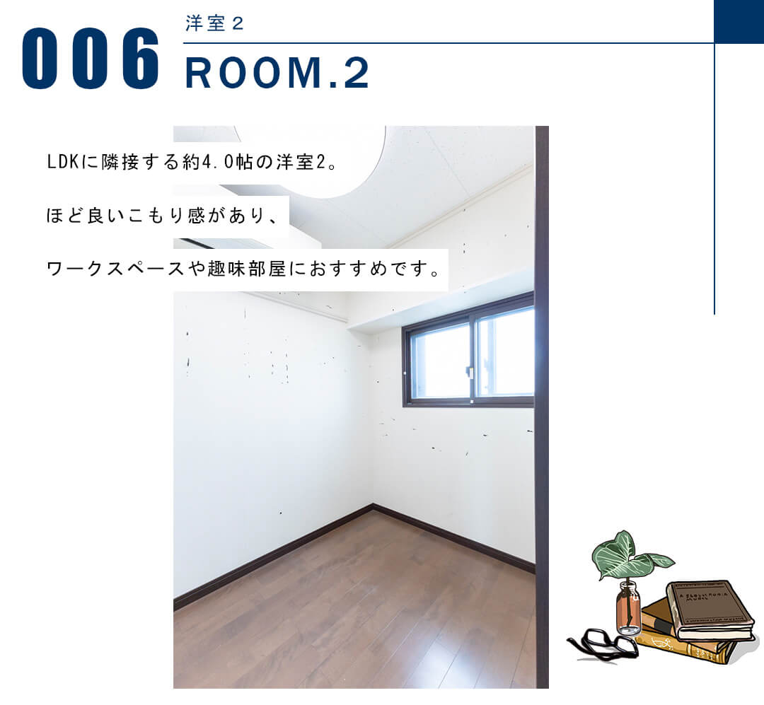 ヴァントヌーベル代々木の洋室