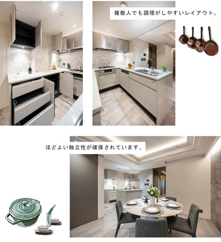 ヴェーゼント赤坂新坂のキッチン