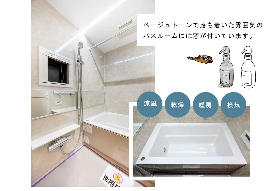 朝日マンション白金通りの浴室