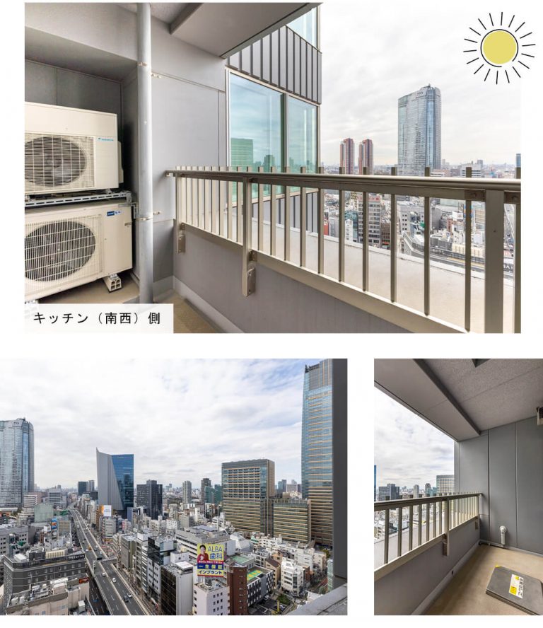 THE ROPPONGI TOKYOのバルコニー