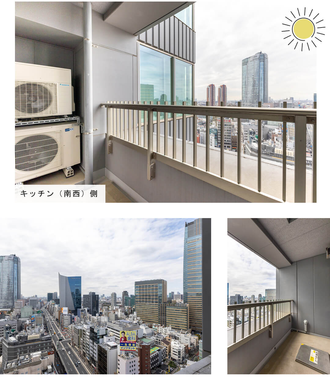 THE ROPPONGI TOKYOのバルコニー