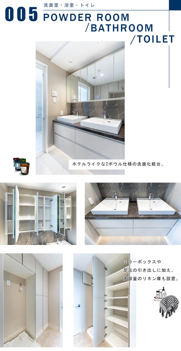 THE ROPPONGI TOKYOの洗面室