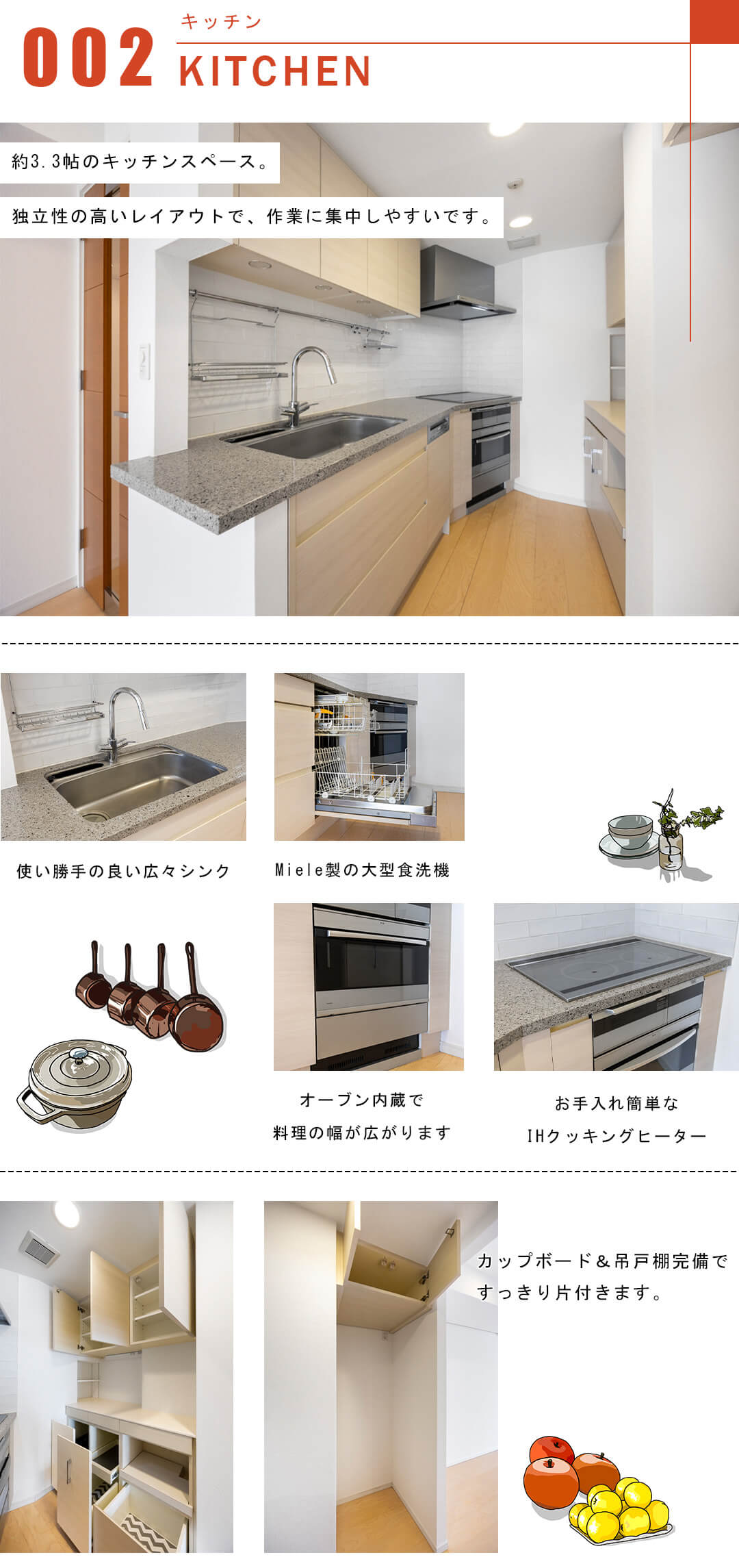 パークハウス広尾のキッチン