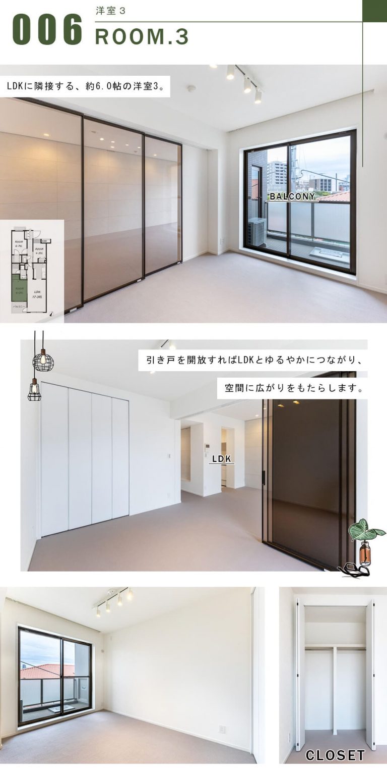 フェアロージュ代々木の洋室