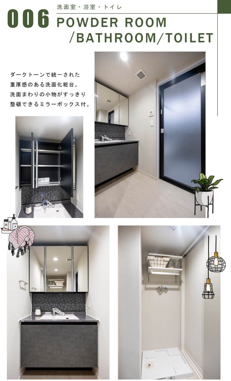 ファミールヒルズ目黒東山の洗面室