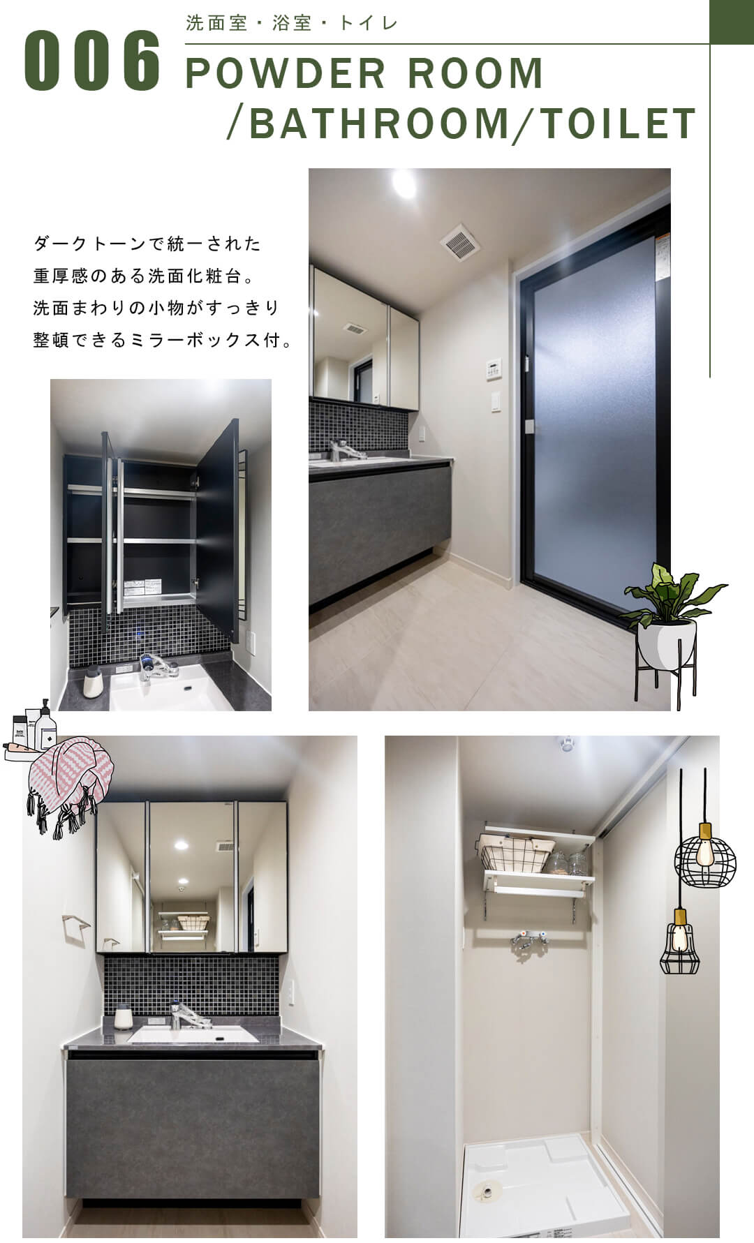 ファミールヒルズ目黒東山の洗面室