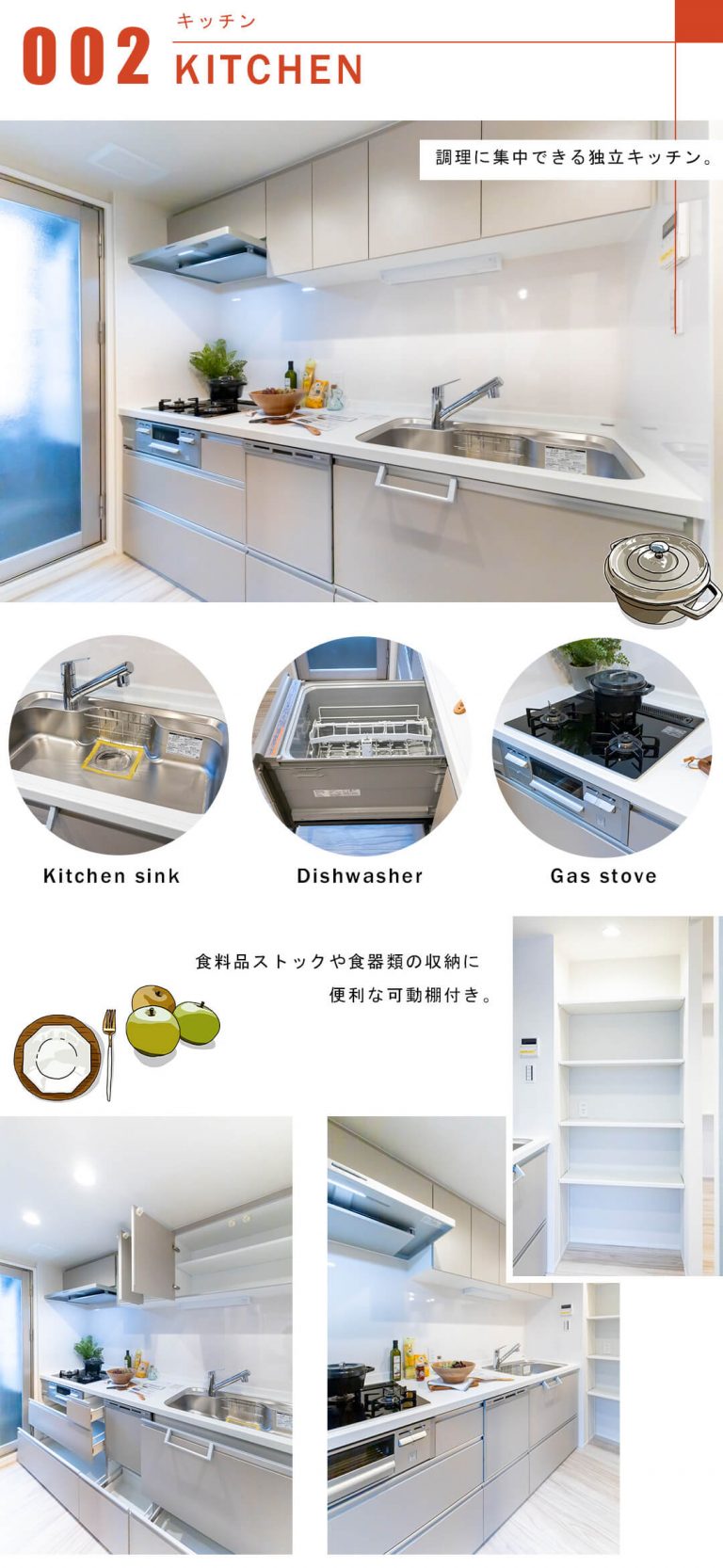 レジェンド高田馬場DUEのキッチン