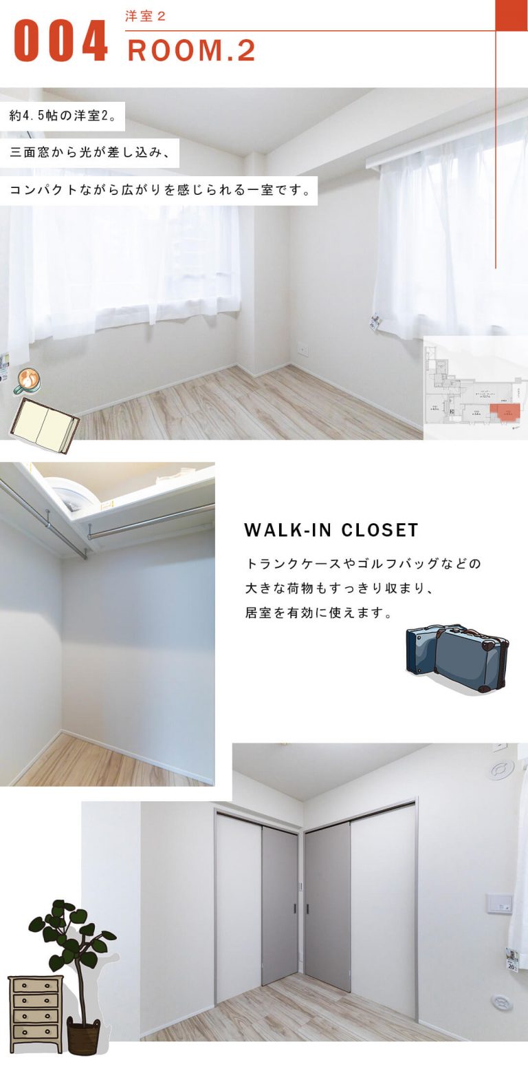 レジェンド高田馬場DUEの洋室