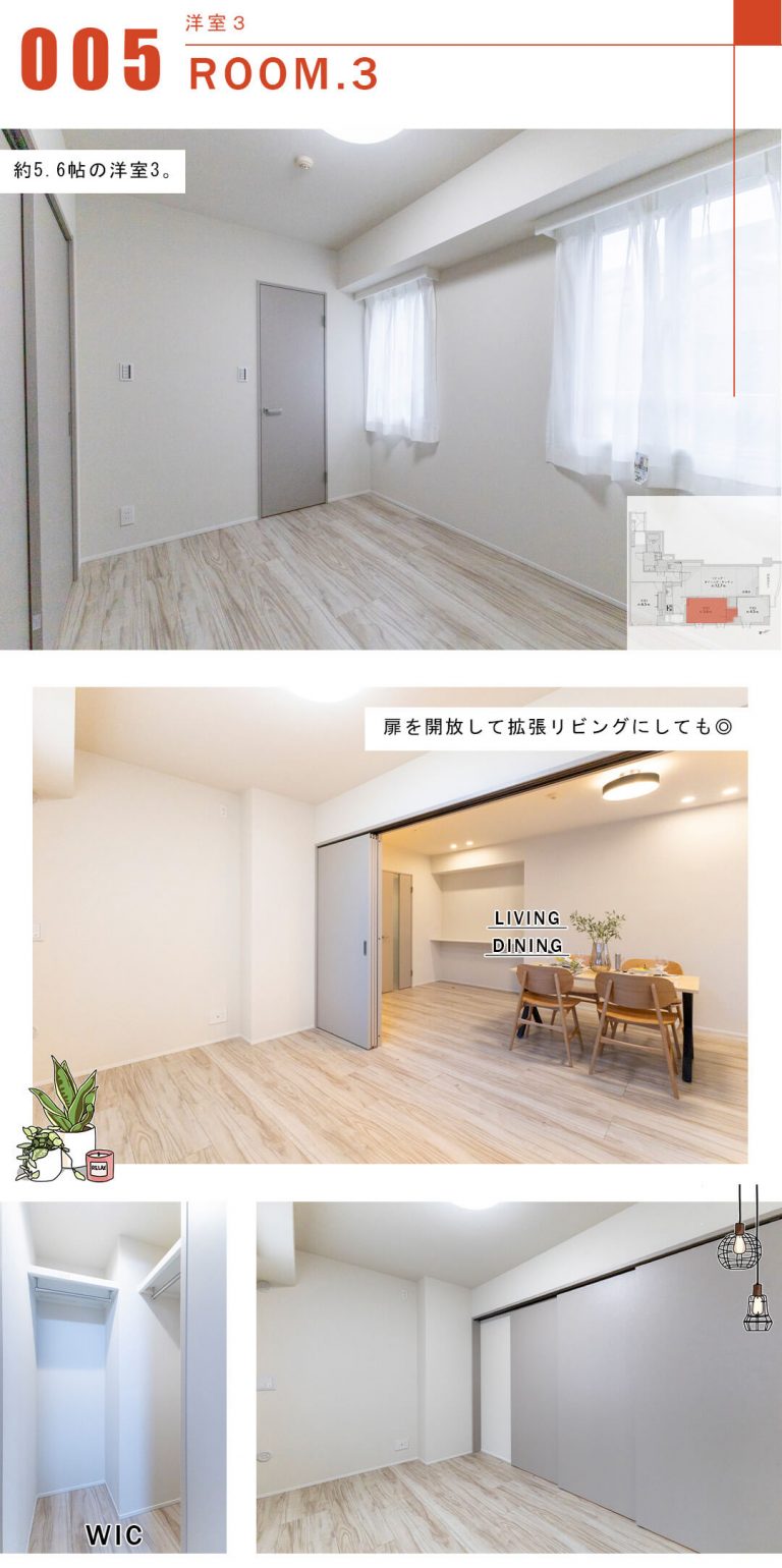 レジェンド高田馬場DUEの洋室