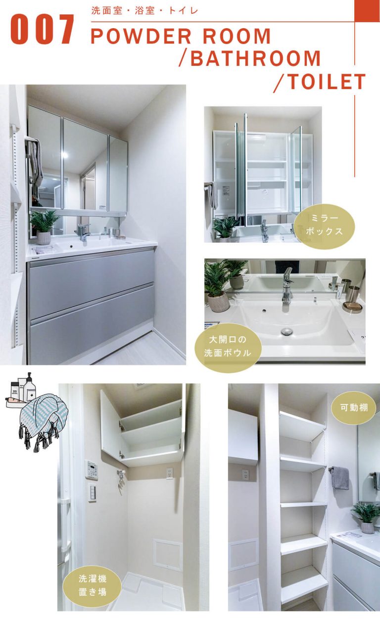 レジェンド高田馬場DUEの洗面室