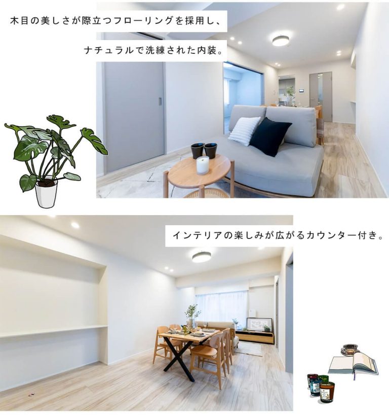 レジェンド高田馬場DUEのリビングダイニング