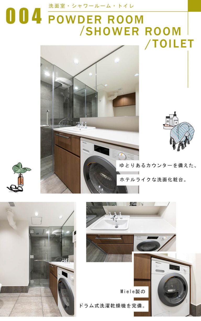 イースタンホームズ六本木の洗面室