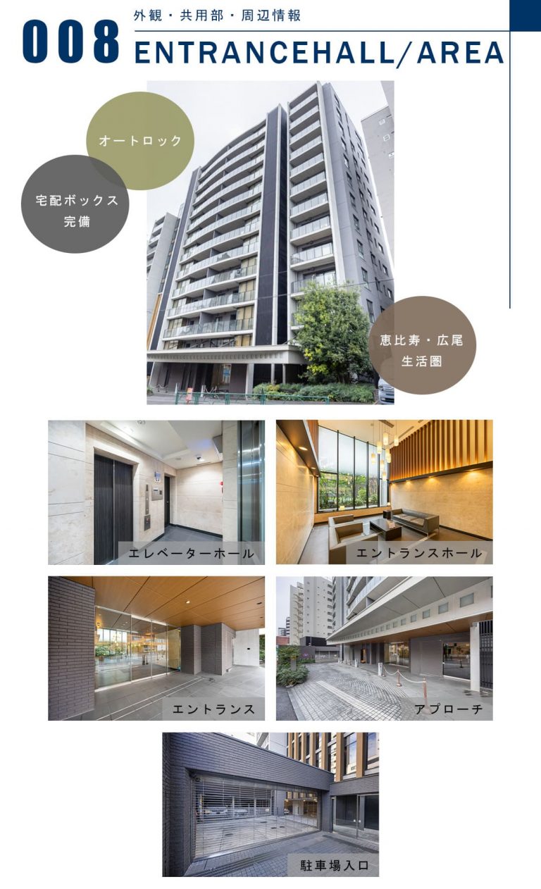 008外観,共用部,周辺情報,ENTRANCEHALL,AREA