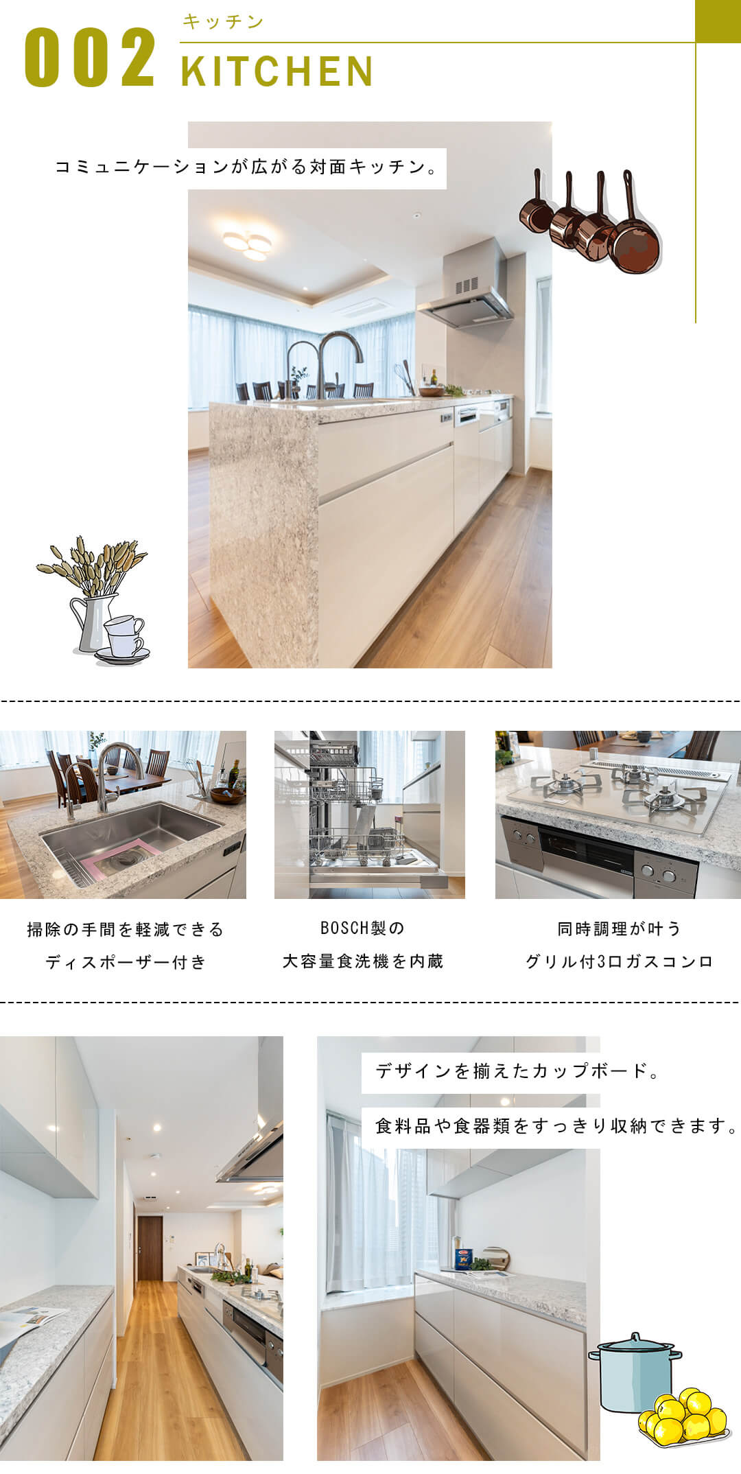 パークタワーグランスカイのキッチン