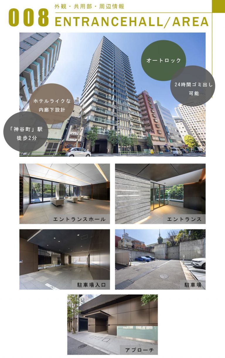 008外観,共用部,周辺情報,ENTRANCEHALL,AREA