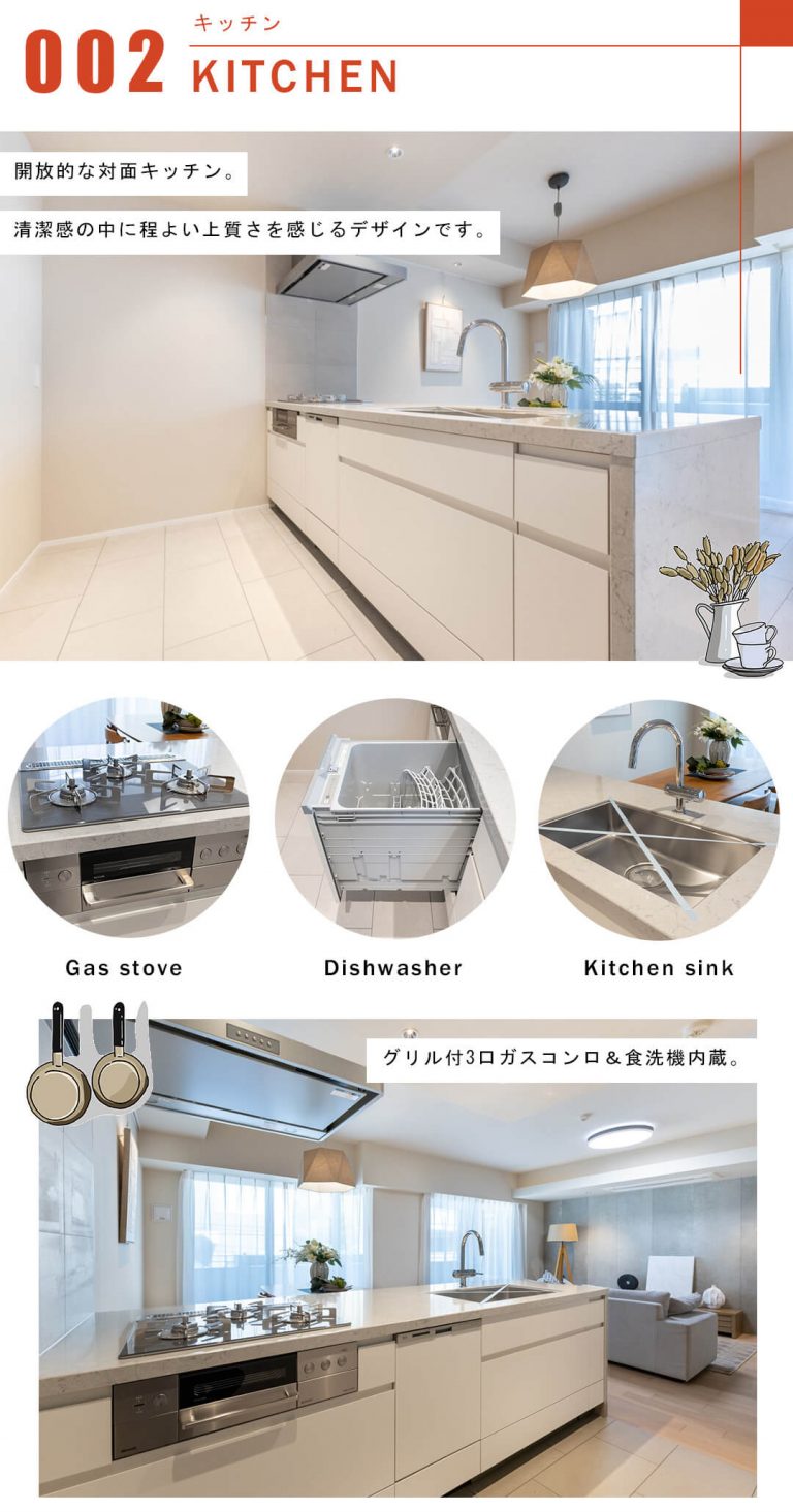 代々木デュープレックスのキッチン