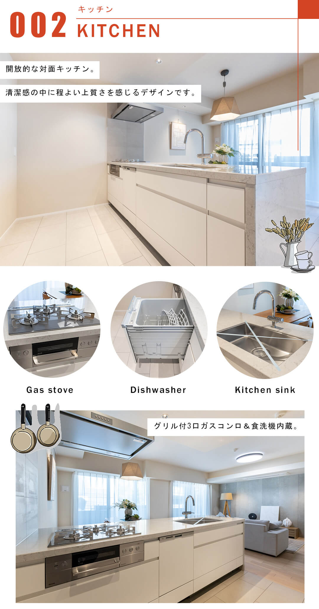 代々木デュープレックスのキッチン