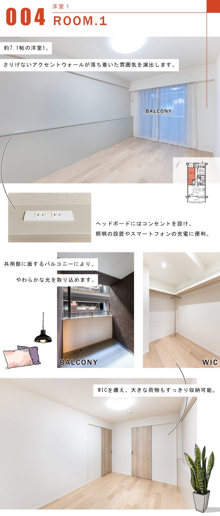 代々木デュープレックスの洋室