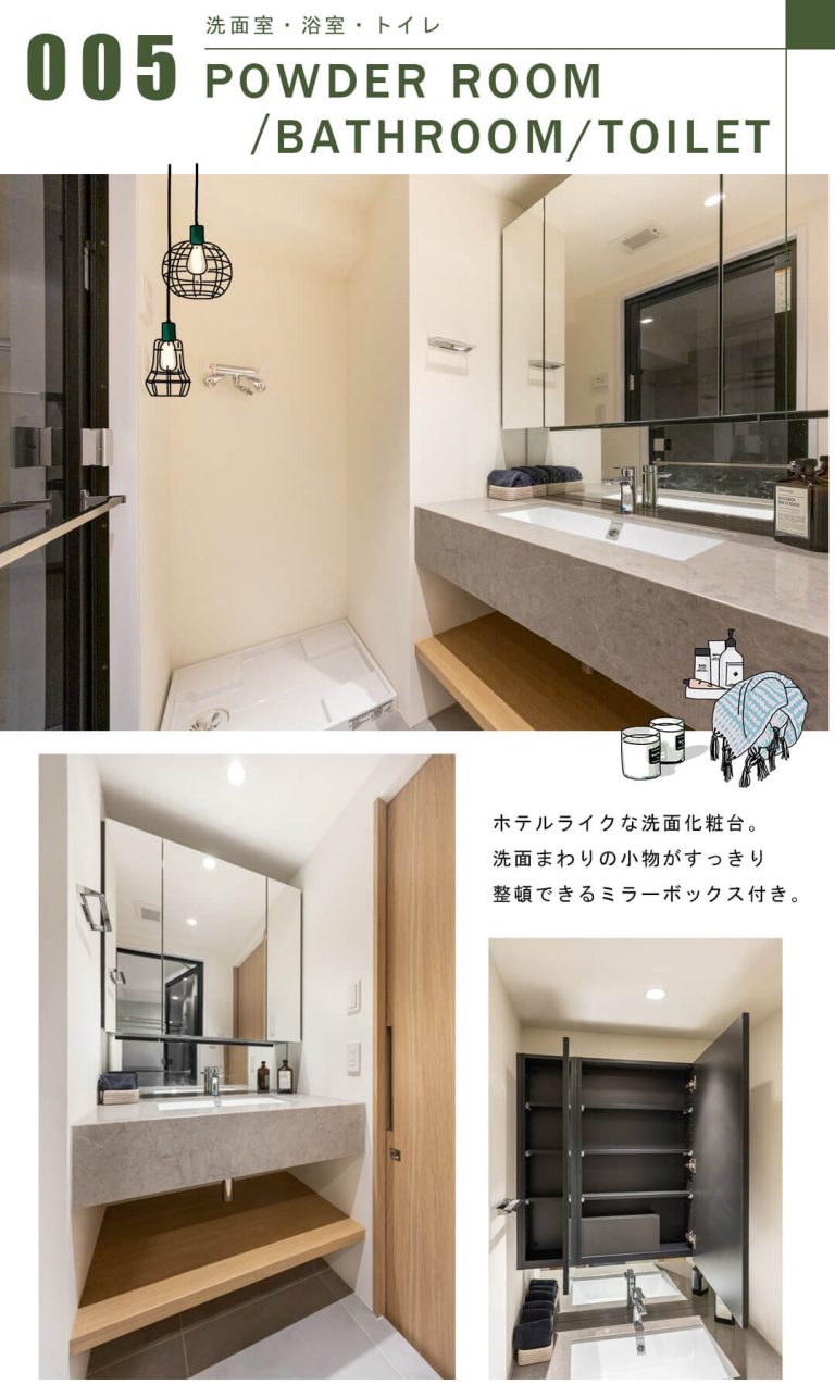 ライオンズマンション麻布十番南の洗面室・浴室・トイレ