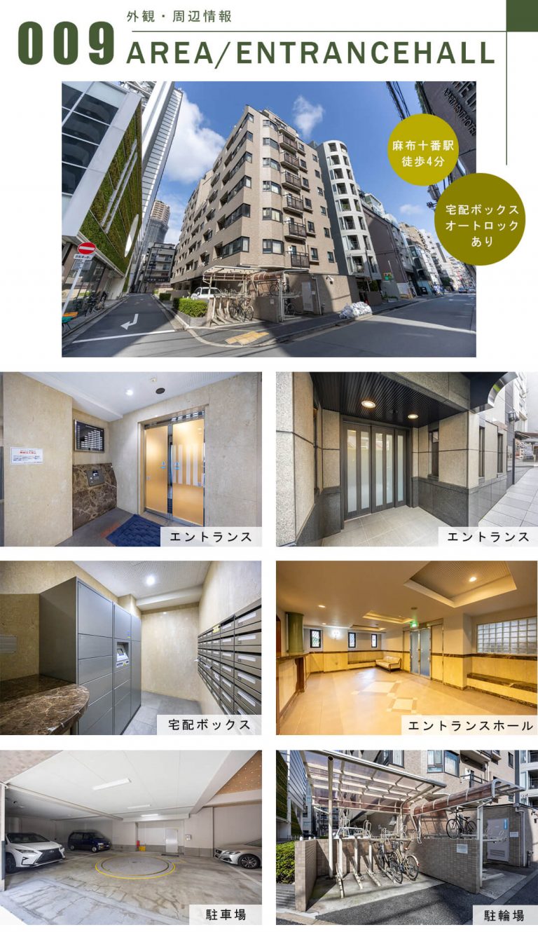 ライオンズマンション麻布十番南の外観・周辺情報